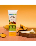 MamaEarth Ubtan Face Wash, 100ml with Turmeric & Saffron For Tan Removal